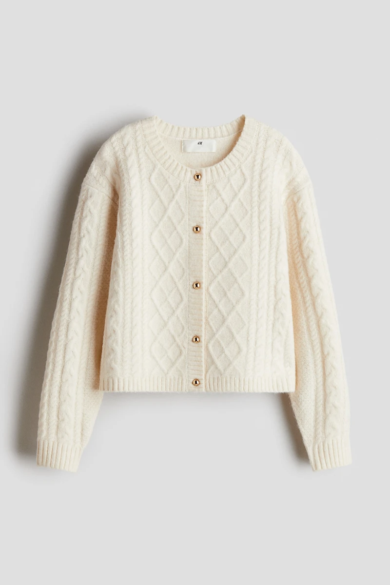Cable-Knit Cardigan