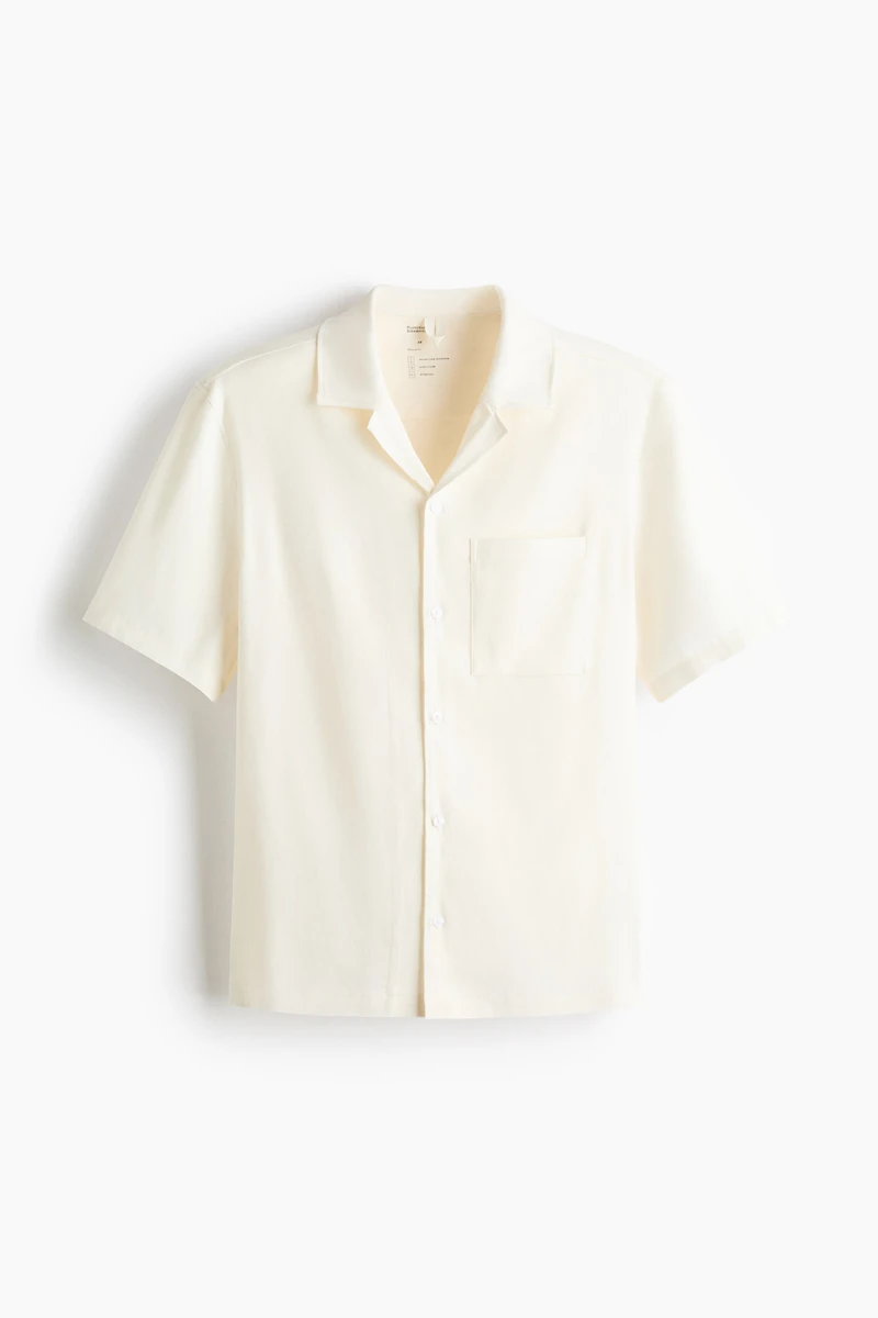 Easy Care Relaxed-Fit Linen-Blend Shirt