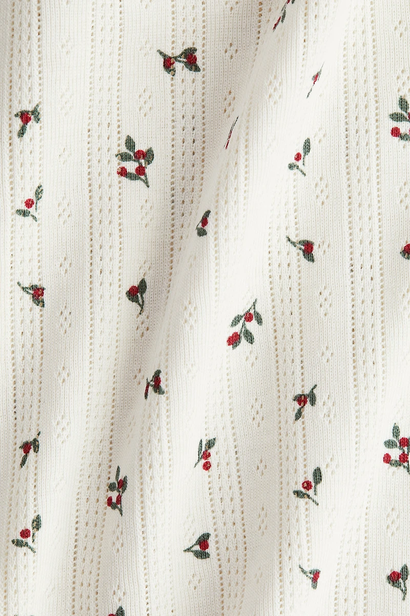 2-Piece Cotton Pointelle Set