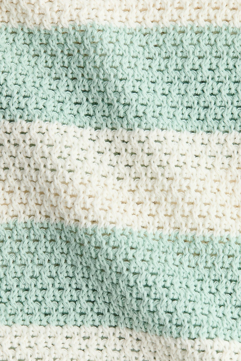 Open-Knit Cotton Sweater