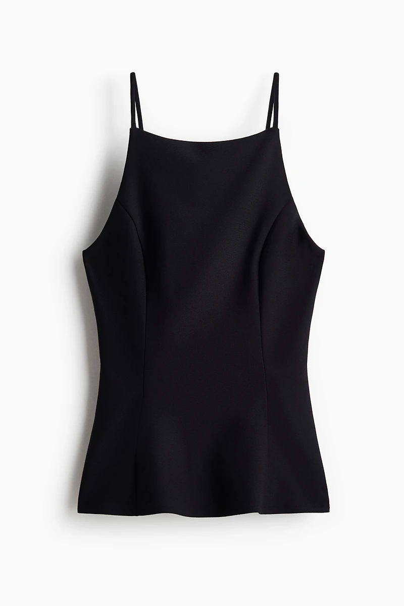 Sleeveless Peplum Top