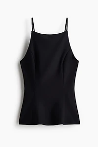 Sleeveless Peplum Top