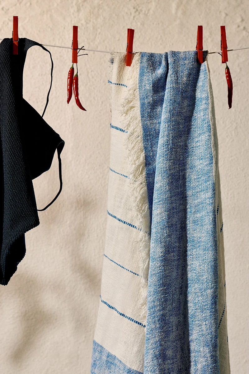 Linen-Blend Throw