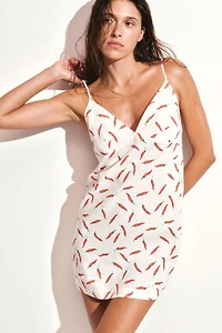 Linen-Blend Beach Dress