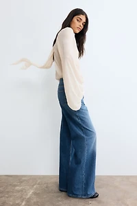 Jean ample taille très haute