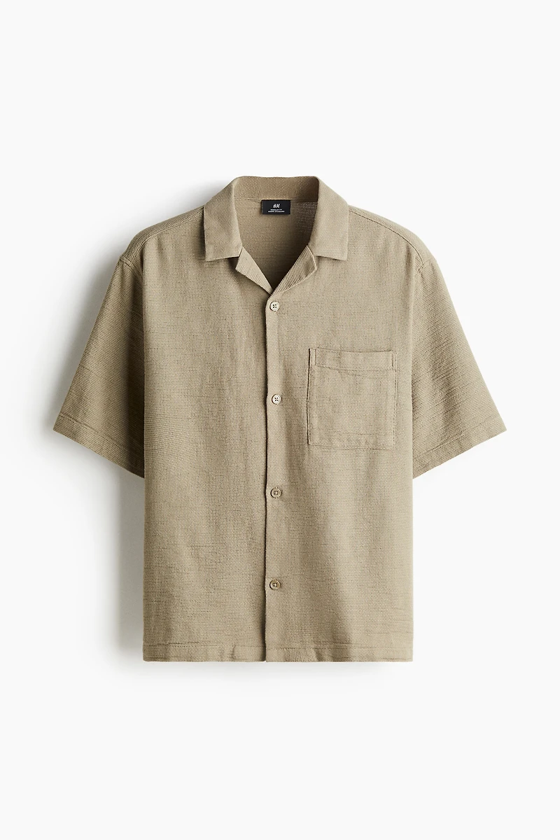 Regular-Fit Textured Resort Shirt