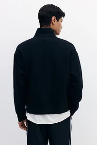 Chandail ample avec fermeture éclair