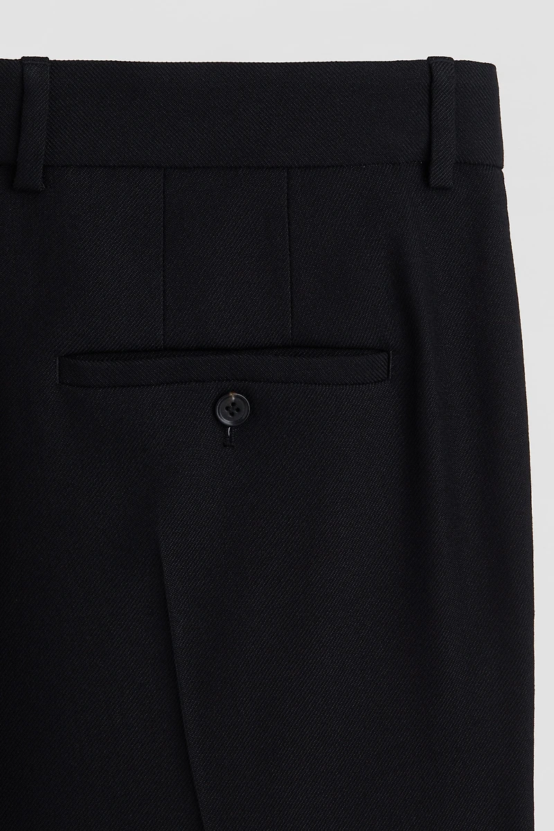 Bootcut Wool-Blend Pants