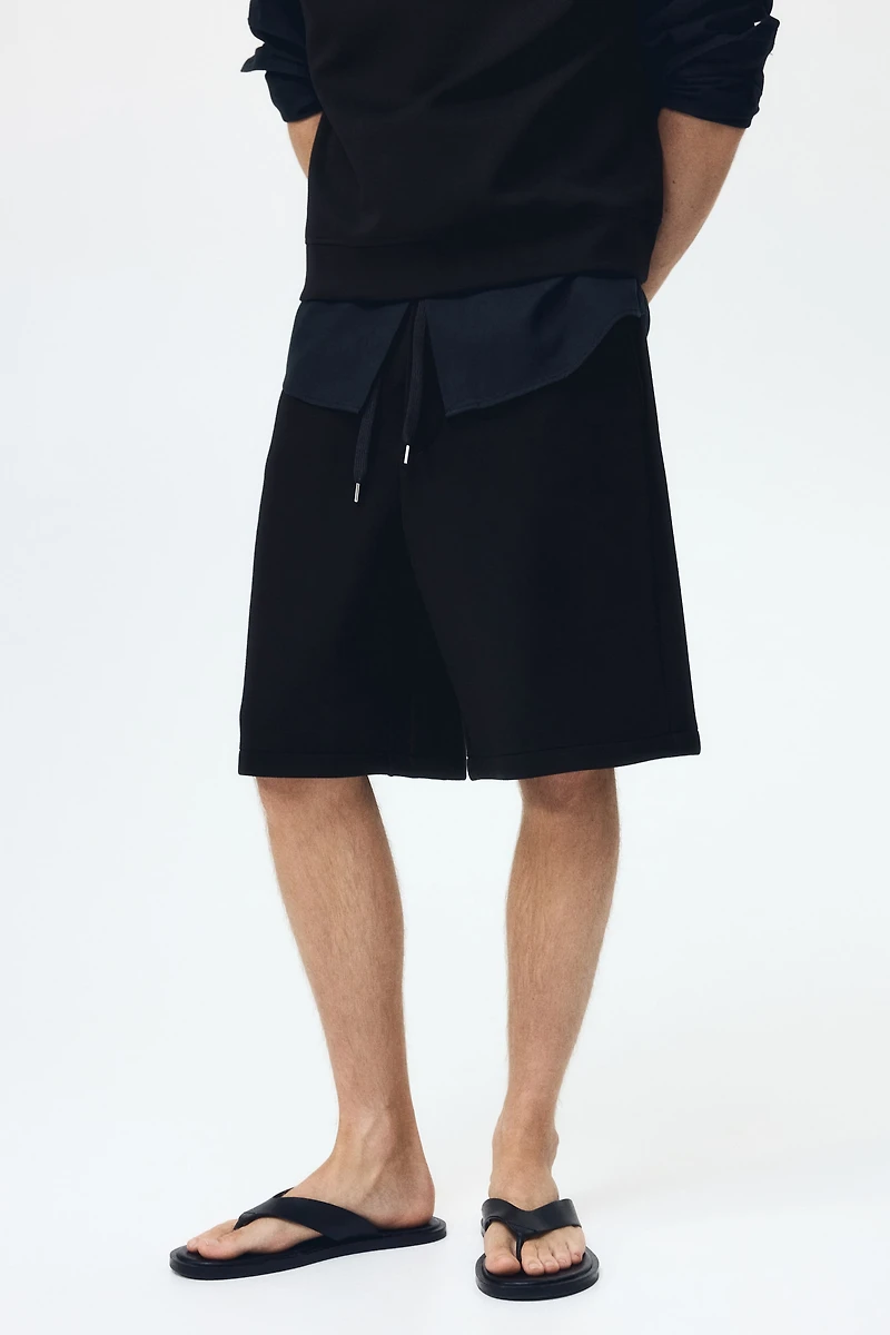 Relaxed-Fit Scuba Shorts