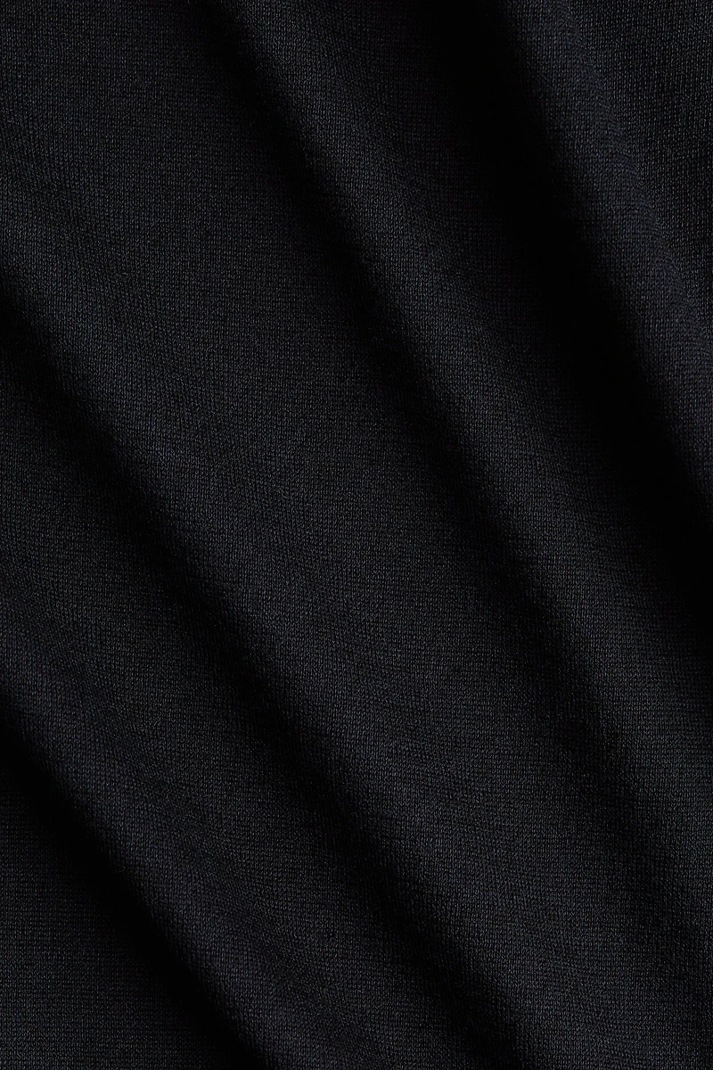 Draped Silk-Blend Top