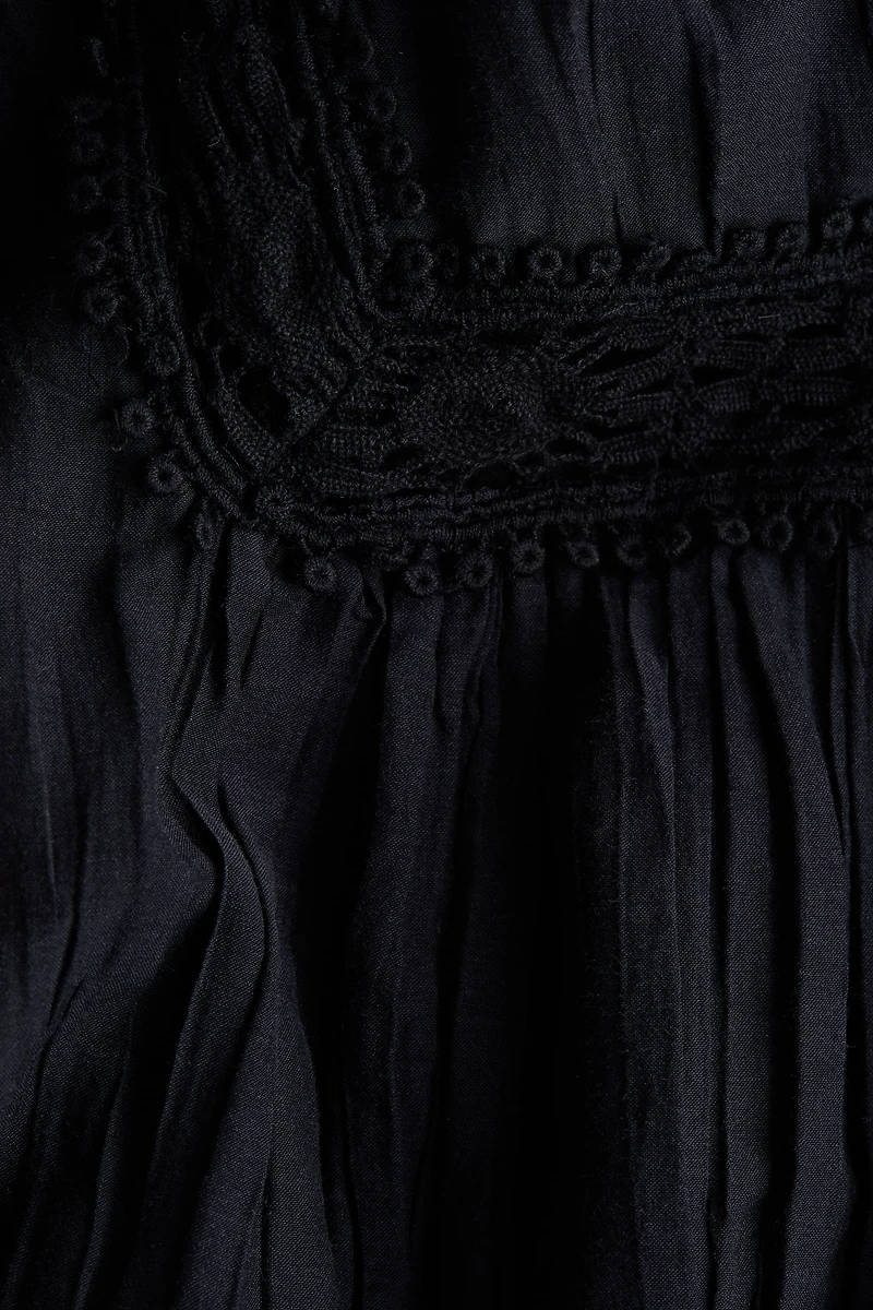 Lace-Inset Tunic Dress