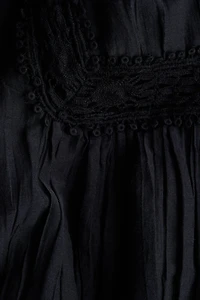 Lace-Inset Tunic Dress