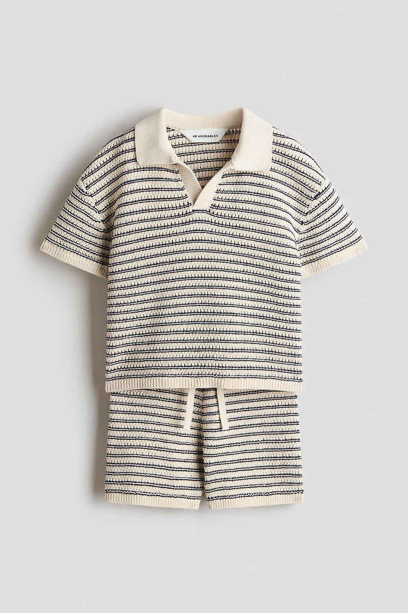 Ensemble 2 pièces en tricot de coton