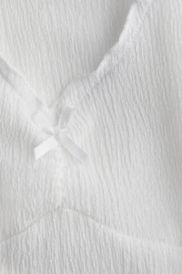 Crinkled Jersey Sleeveless Top