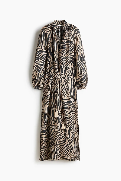 Oversized Tie-Belt Dress