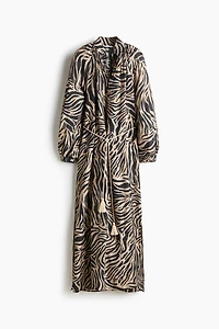 Oversized Tie-Belt Dress