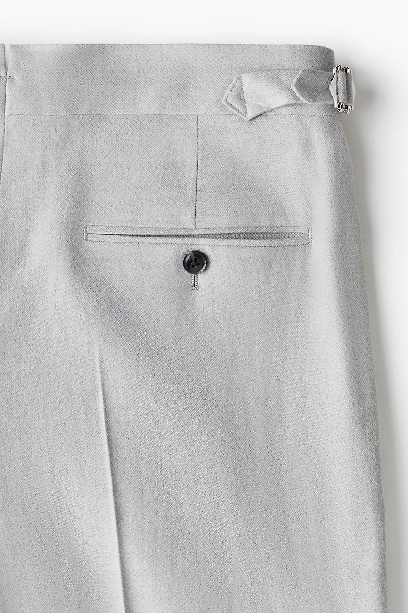 Pantalon classique en laine mélangée
