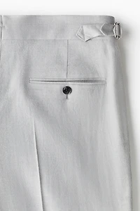 Pantalon classique en laine mélangée