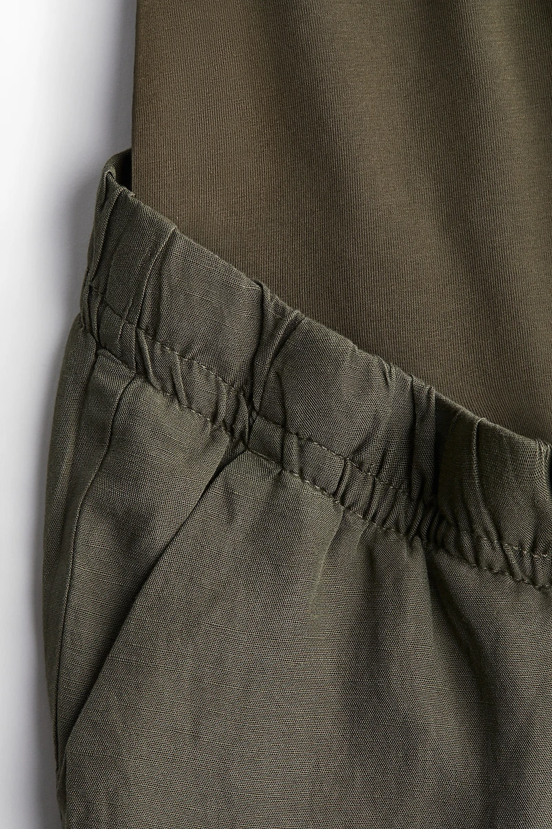 MAMA Linen-Blend Pants