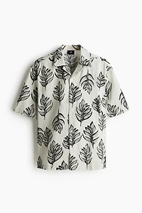 Regular-Fit Linen-Blend Resort Shirt