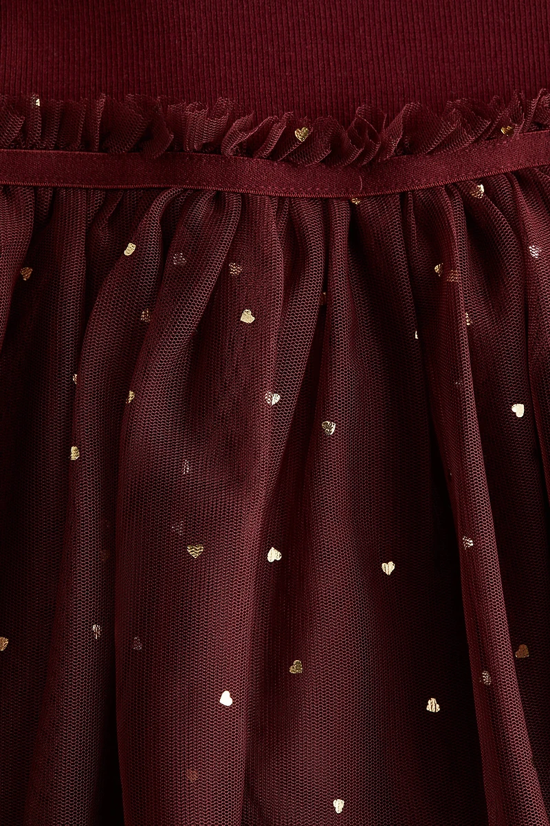 Dress with Tulle Skirt