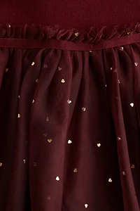 Dress with Tulle Skirt