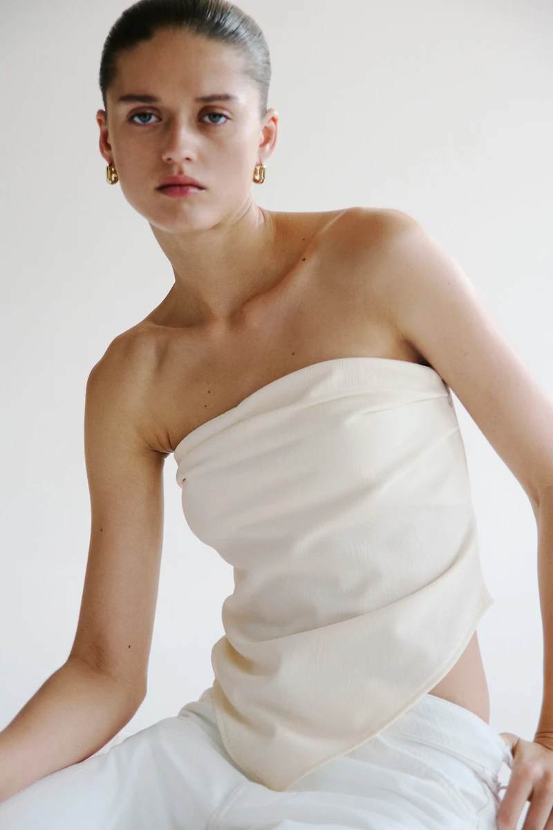 Asymmetric Tube Top