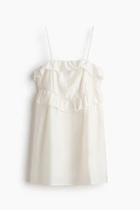 Ruffle-Trimmed Strappy Dress