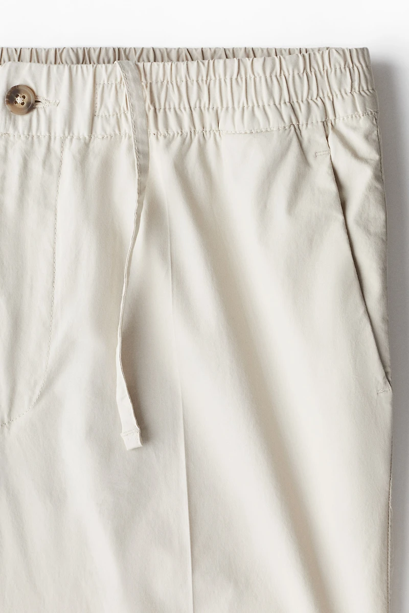 Pantalon court coupe classique en coton