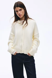 Veste à capuche en tricot fermeture éclair