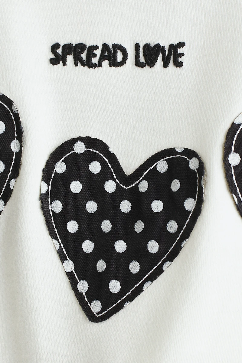 Appliquéd Cotton T-Shirt