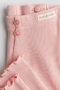 Ribbed Cotton Leggings