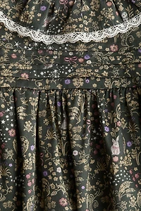 Floral-Print Cotton Dress