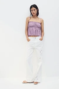 Textured Jersey Top