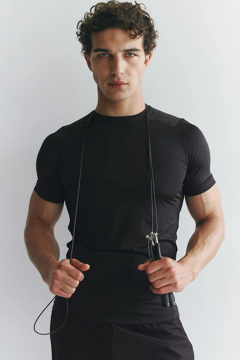 Compression-Fit Sports T-Shirt with DryMove™