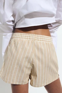 Short en coton avec taille élastique