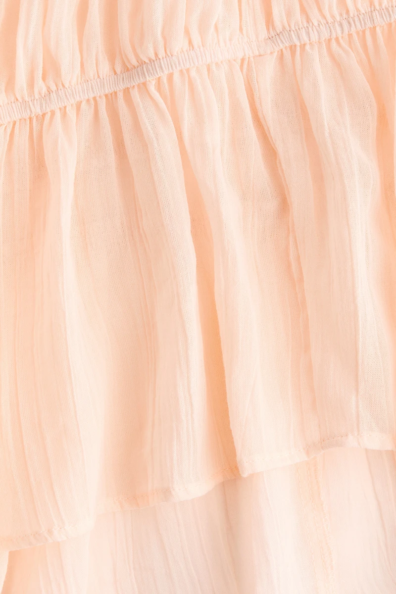 Ruched Cotton Blouse