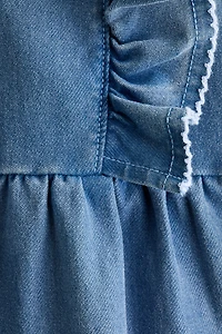 Robe à volants en molleton