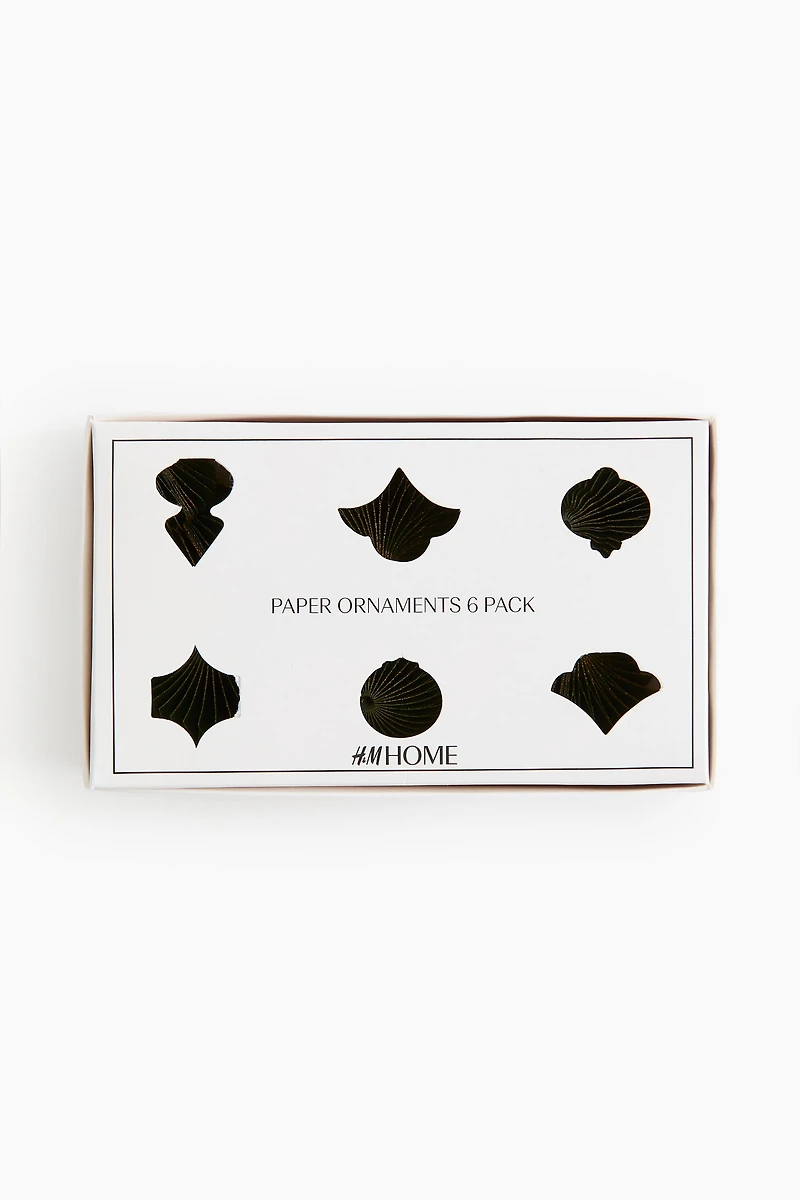 6-Pack Paper Ornaments