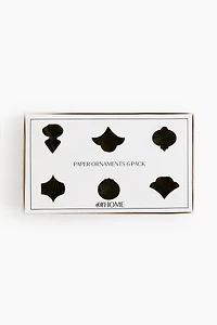 6-Pack Paper Ornaments