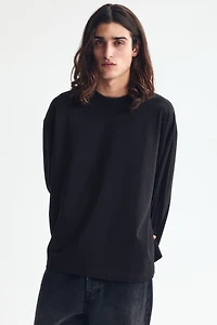Oversized Long-Sleeved Jersey Shirt