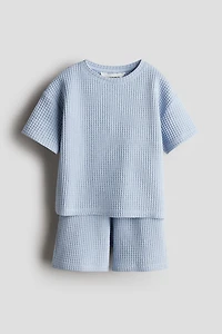 2-Piece Waffled Jersey Set
