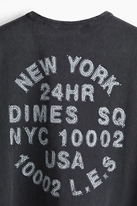 Loose-Fit Printed Tank Top