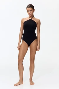 Padded-Cup Halterneck Swimsuit