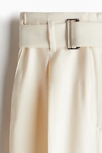 Wide Pants with Belt