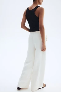 Pantalon large en sergé