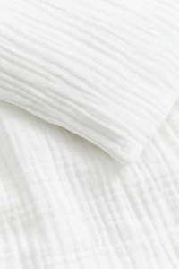 Muslin Crib Duvet Cover Set