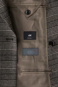 Regular-Fit Wool-Blend Double-Breasted Jacket