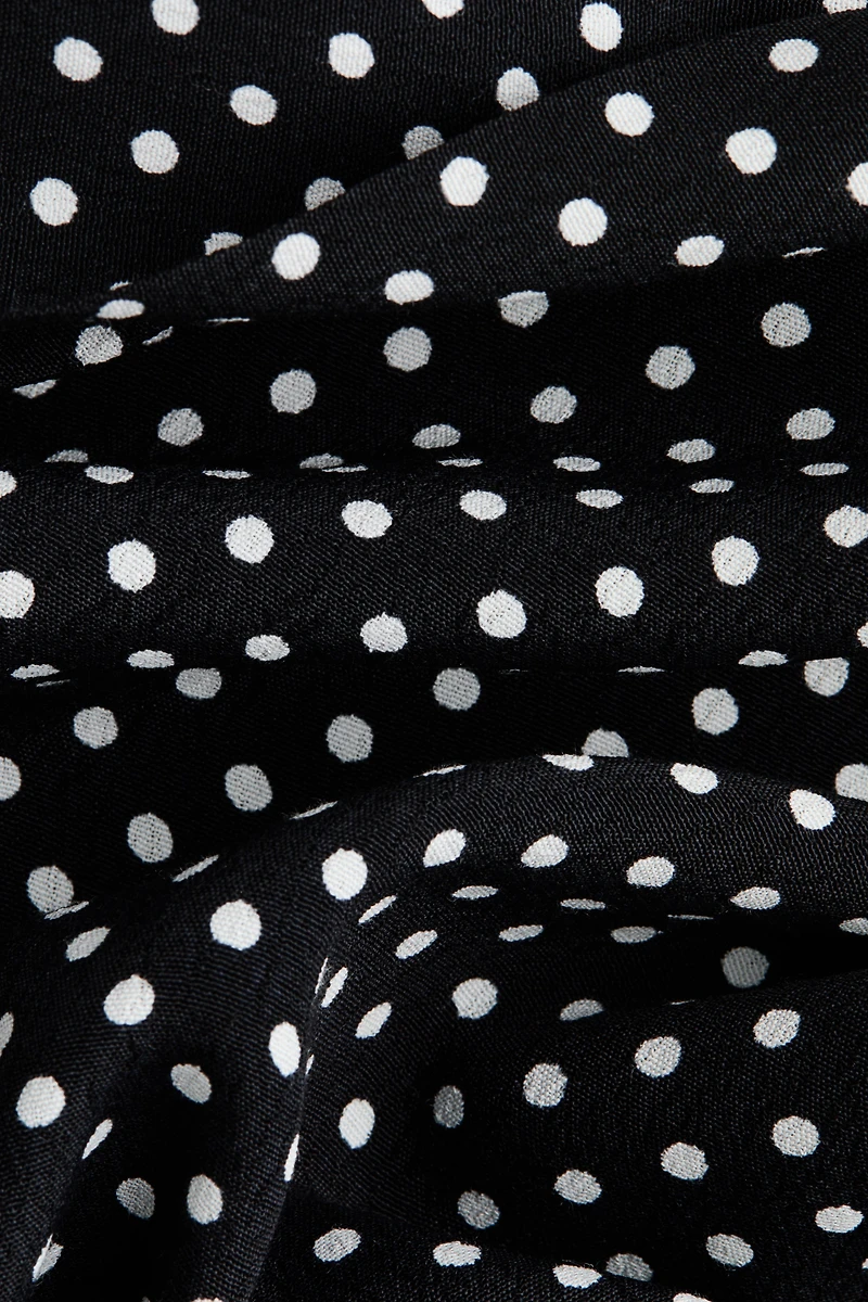 Bow-Collar Tunic Dress