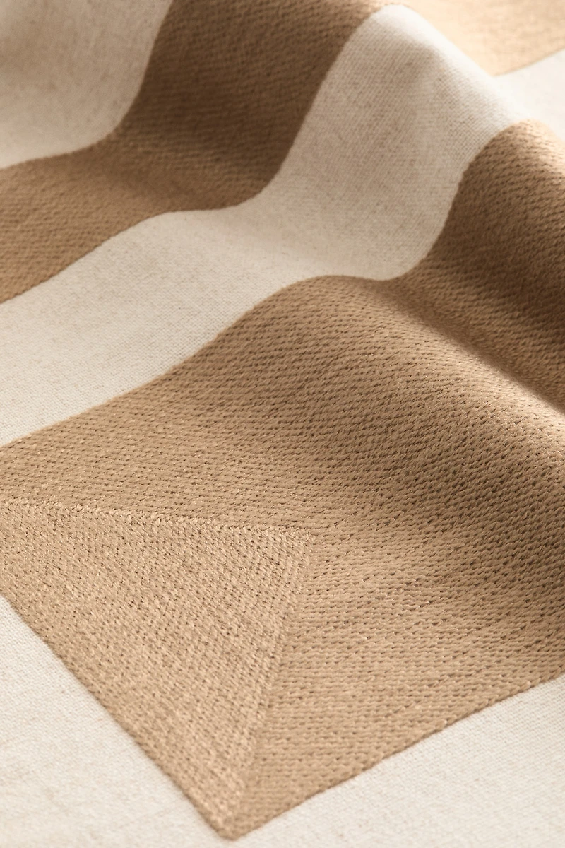 Housse de coussin en lin mélangé